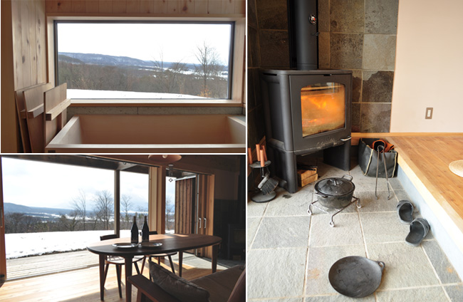 ソーラーパネルや庭の写真